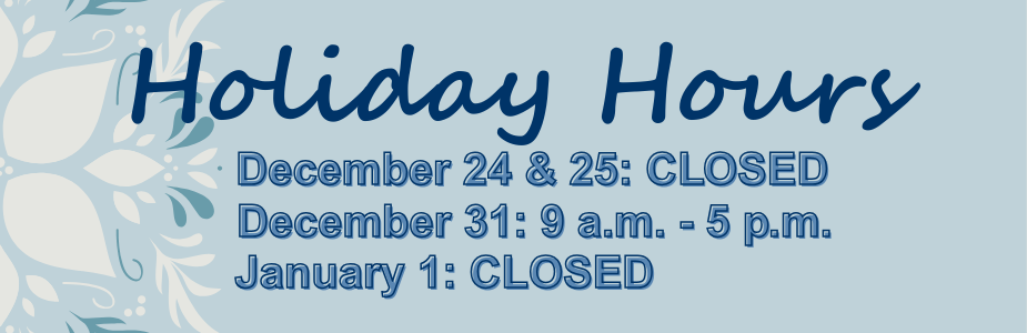 Holiday Hours Listing