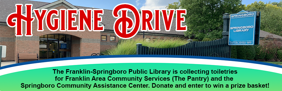 Franklin-Springboro Public Library Hygiene Drive