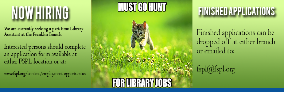 Kitten running through field for library jobs