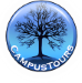Circular logo with a silhouette of a leafless tree and the text "CampusTours."