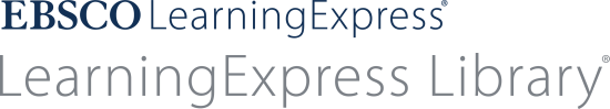 "EBSCO Learning Express Learning Express Library" text on transparent background.